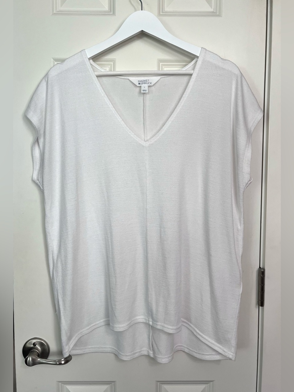 Market & Spruce V-Neck Relaxed Tunic Top